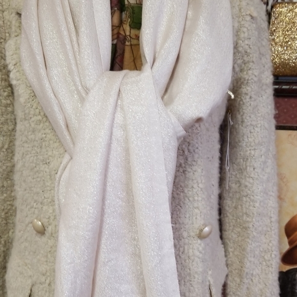 Cream Winter White Scarf - Picture 1 of 5